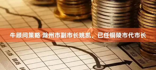 牛顾问策略 滁州市副市长姚凯，已任铜陵市代市长